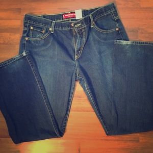 Women's Levi jeans.