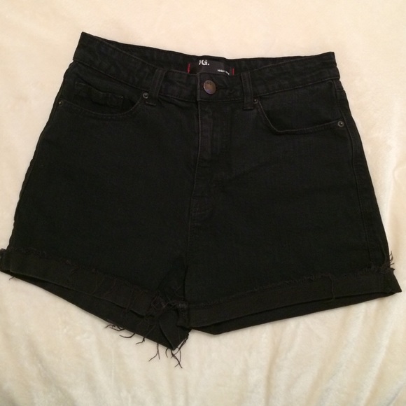 BDG black high waisted shorts
