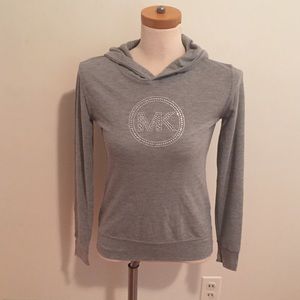MICHAEL Michael Kors Grey Thermal Hoodie