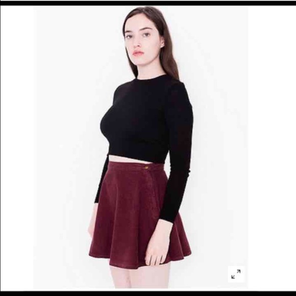 Maroon corduroy skirt