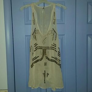 Free People Ethereal beaded tank