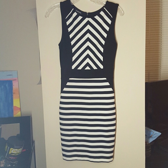 Black and white Bebe dress