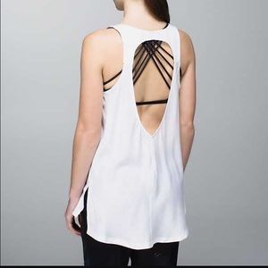 Lululemon white peace of mind tank