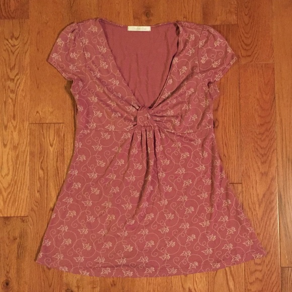 Charlotte Russe pink pattern cute baby doll top!