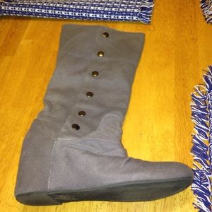 aldo gray wedge boots