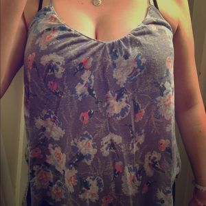 American eagle flowing flowery tank top!