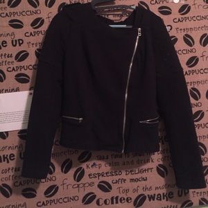 Black zip up hoodie