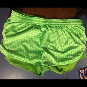 Neon green Nike shorts