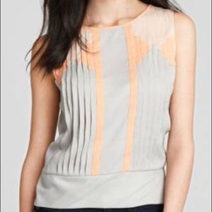 Ann Taylor Sleeveless Pleated Top