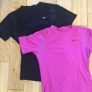2 Nike Dry Fit shirts - size medium