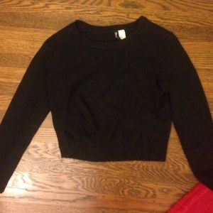 Black slightly cropped sweater size S