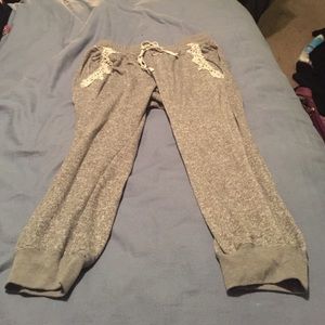 Grey sweatpants