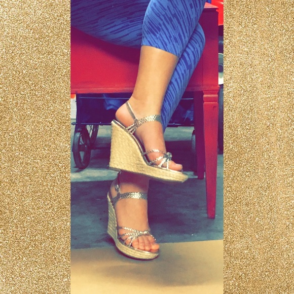 GOLD goddess wedges