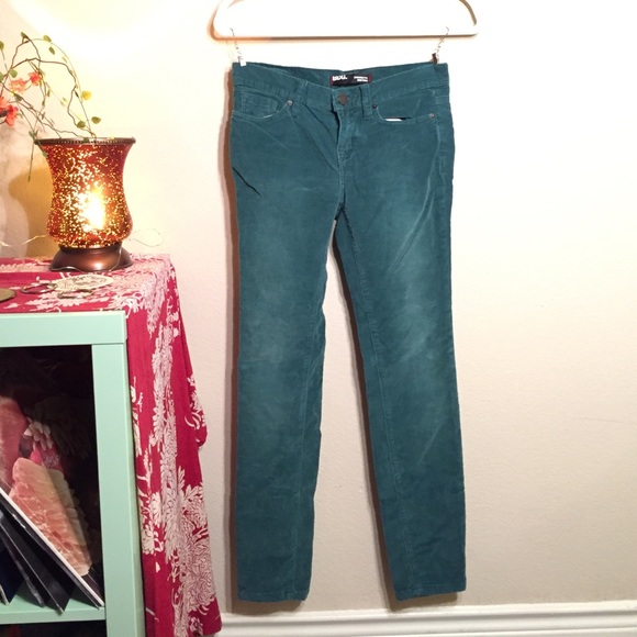 turquoise corduroy pants