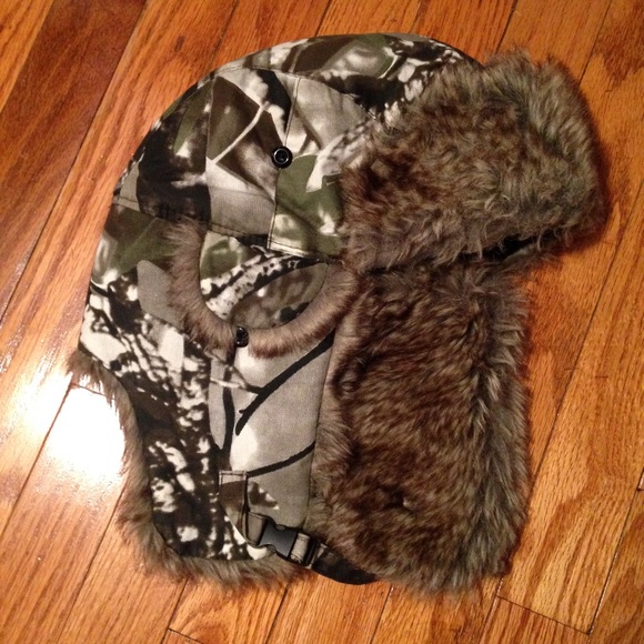 Camo trapper hat