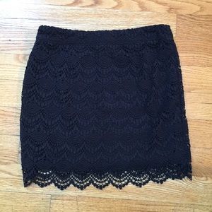 Forever 21 Black Lace Skirt