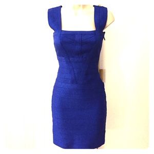 Blue bandage dress size small NWOT