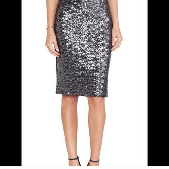 Sequin midi skirt