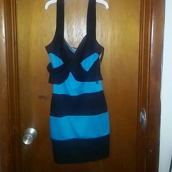 Black & blue Party Dress