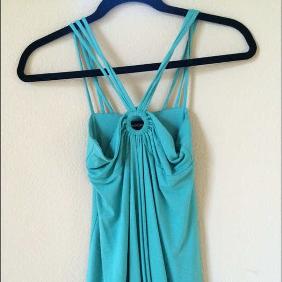 Bebe drapey jersey top.