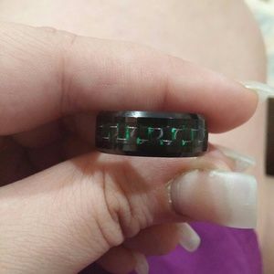 Tungsten carbide men's ring