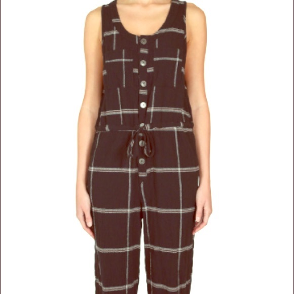 *SALE* NWT | Free People Plaid Jumpsuit