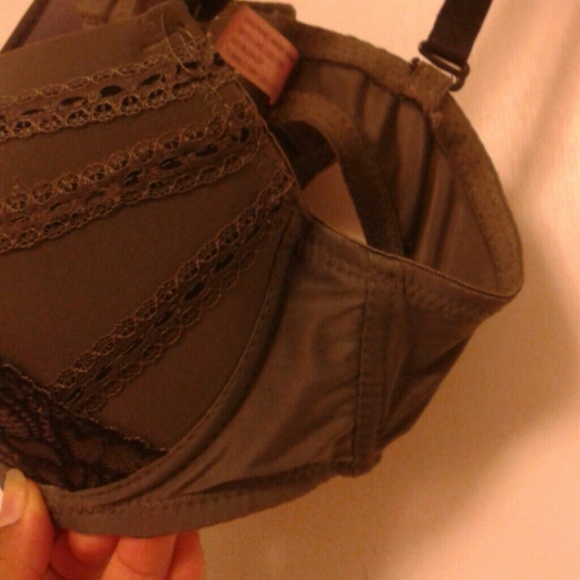 Cute Dark Green/Black Bra - Picture 3 of 4