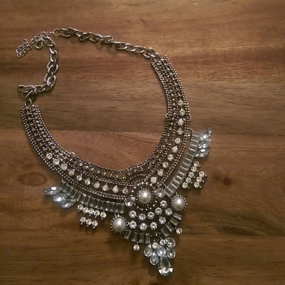 *SOLD* Silver Statement Necklace