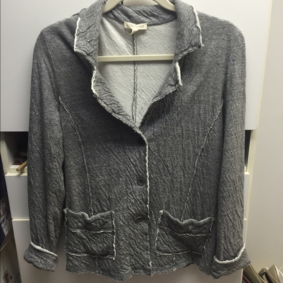 Grey button up blazer