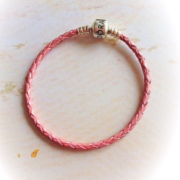 100% Authentic Pandora pink leather