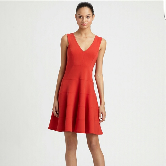 Robert Rodriguez seamed fit flare dress