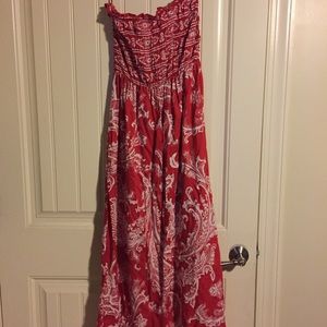 NWT Macy's  strapless Maxi Dress