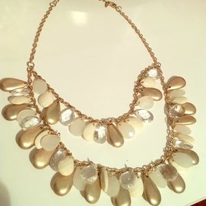 Gold layered beaded necklace