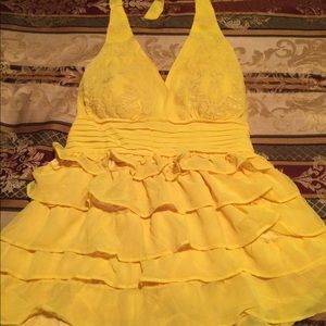 Yellow halter top