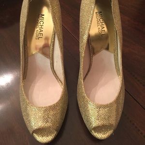 Michael Kors Gold Stilettos