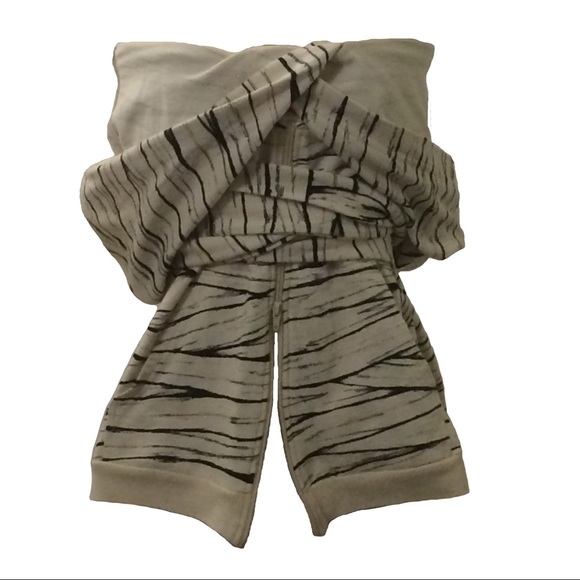 Jeremy Scott Mummy Print Faux-Hoodie Top/Skirt
