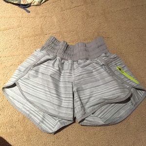 lululemon shorts (grey and whitish grey)
