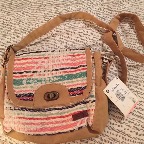 Roxy multi colored cross body bag