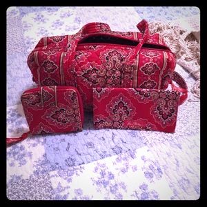 Vera Bradley purse, wallet and check book cover
