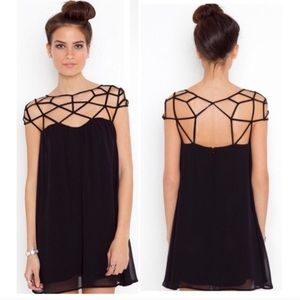 CAGED MINI DRESS