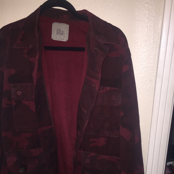 Red Camo Jacket- Urban Outfitters