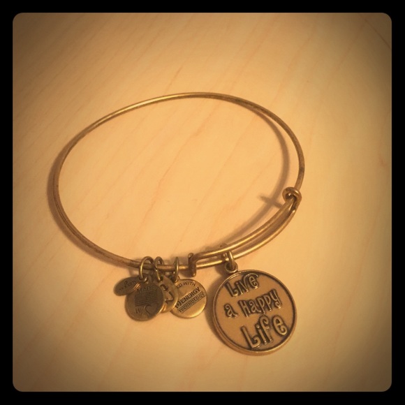 Alex and Ani live a happy life bracelet
