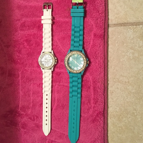 turquoise and white watches