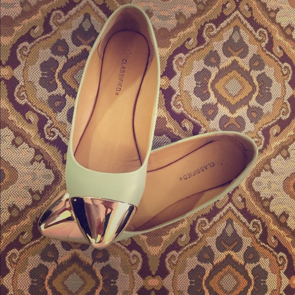 Pistachio pointed flats from Anthropologie