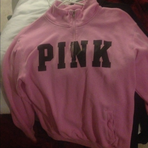 Vs pink half zip