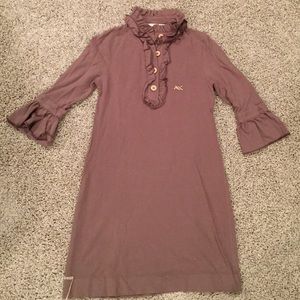 Brown 3/4 Sleeve Dress