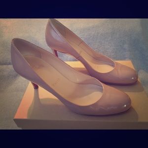 Christian Louboutin Patent Nude Simple Pump (39)