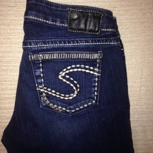Silver boot cut jeans