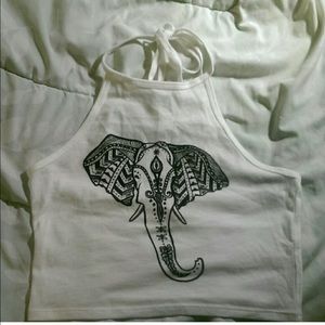 Elephant Halter Crop Top