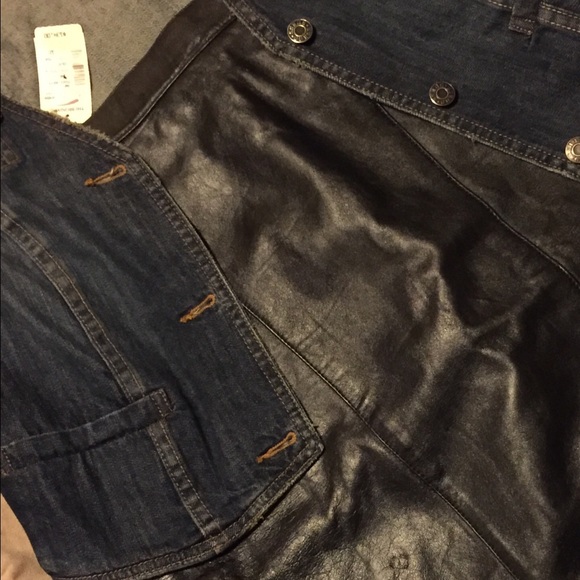 Genuine Leather Pencil Skirt